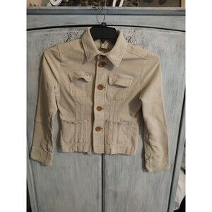 Tulle Anthropologie Corduroy Long Sleeve Med Button Up Jacket Boho Cottagecore